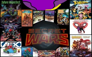 The Ultimate Superhero Battle: Secret Wars Wallpaper