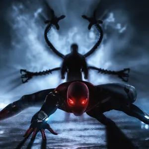 The Ultimate Superior Spider-man In Action Wallpaper