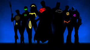 The Ultimate Team - Justice League Unlimited Members In A Heroic Pose Wallpaper