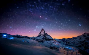 The Universe Above Matterhorn Wallpaper