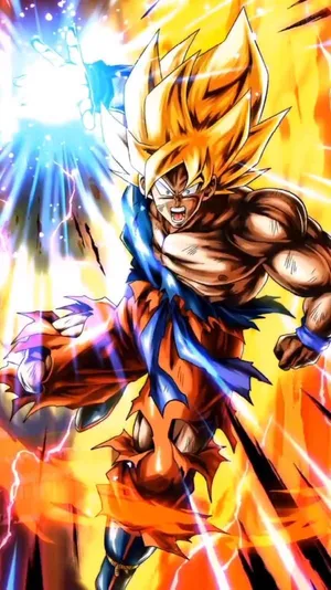The Unstoppable Power Of Legendary Super Saiyan Wallpaper