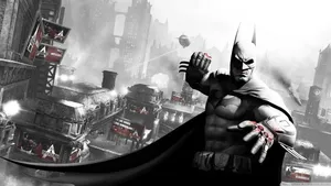 The Vibrant Skyline Of Gotham City, Home Of The Caped Crusader. Wallpaper