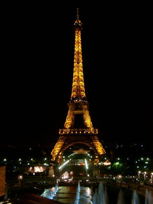 “the View Of The Eiffel Tower In Paris” Wallpaper