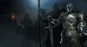 “the Warden - Master Of The Valiant Warrior Brotherhood” Wallpaper