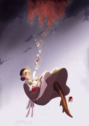 The Watchful Gaze Of Isabella From The Promised Neverland Wallpaper