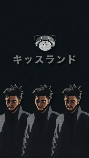 The Weeknd Animated Art Iphone Wallpaper