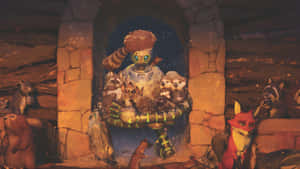 The Wild Robot Caring Scene Wallpaper