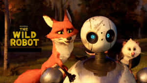 The Wild Robot Characters Wallpaper