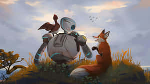 The Wild Robot Friends Wallpaper