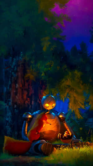 The Wild Robot Reflection Wallpaper