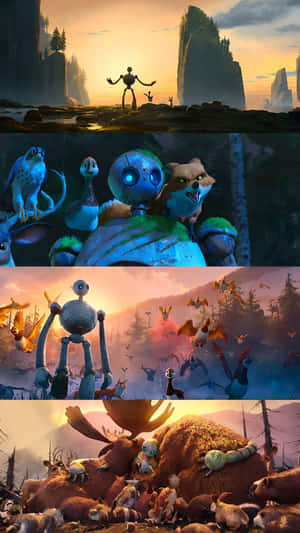 The Wild Robot Scenes Wallpaper