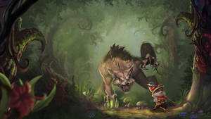 The Wild Wrath Of Warwick Is Unleashed Wallpaper