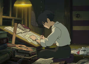The Wind Carries The Protagonist Of The Wind Rises In Pursuit Of His Dreams. Wallpaper
