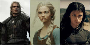 The Witcher Characters Assemble Wallpaper