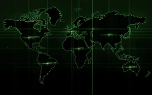 The World In Black And Green Wallpaper