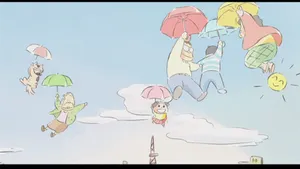 The Yamada Family Enjoying A Delightful Moment Together Wallpaper