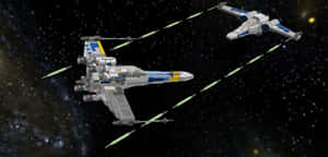 The Z-95 Headhunter Soaring High In Space Wallpaper