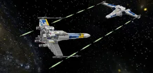 The Z-95 Headhunter Soaring High In Space Wallpaper