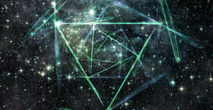 Thelema Sigil On Cosmic Background Wallpaper