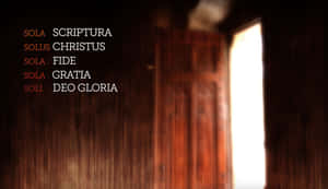 Theological Exploration On Old Books With Celestial Background Wallpaper