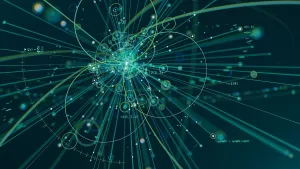 Theoretical Physics Green Particles Wallpaper