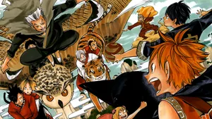 These Four Manga Characters Are Ready For Adventure. Wallpaper