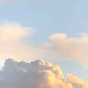 Thick Cloud Aesthetic Light Blue Wallpaper