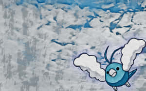 Thick-lined Swablu Wallpaper