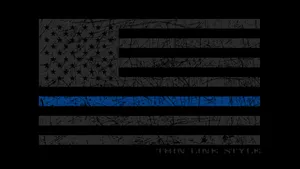Thin Blue Line: An Expression Of Support For The Law Enforcement Community Wallpaper