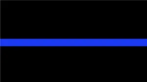 Thin Blue Line Flag - A Symbol Of Police Brotherhood Wallpaper