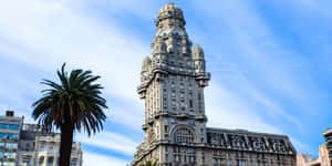 Thin Clouds Above Palacio Salvo Wallpaper