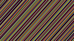 Thin Diagonal Rainbow Stripes Wallpaper