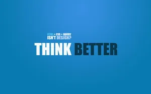 Think Better Web Design Concept Wallpaper