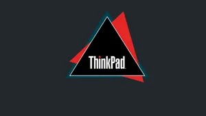 Think Pad Logo Abstract Design Wallpaper