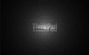 Think Pad Logo Dark Background Wallpaper