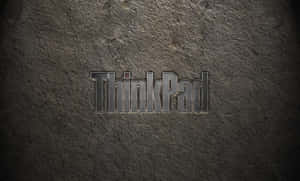 Think Pad Logo Embossedon Textured Surface Wallpaper