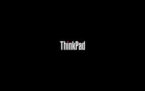 Think Pad Logoon Black Background Wallpaper