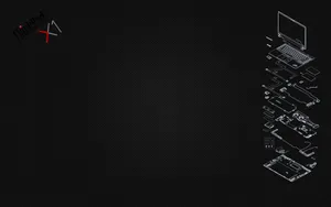 Thinkpad Exploded View Wallpaper Wallpaper