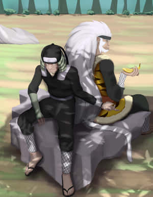 Third Hokage Of Konohagakure, Hiruzen Sarutobi, Standing With Pride And Determination. Wallpaper