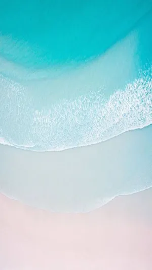 This Beautiful Turquoise Iphone Is Sure To Be The Envy Of All Your Friends. Wallpaper