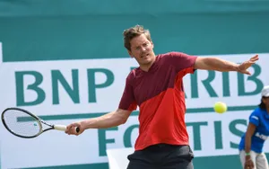 Thomas Enqvist In Red Shirt Wallpaper