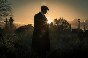 Thomas Of Peaky Blinders In Cemetery Wallpaper