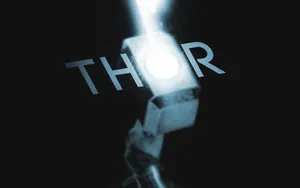 Thor Hammer Graphics With Text Wallpaper