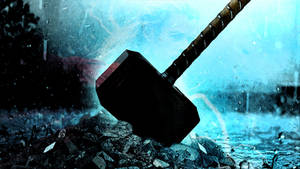 Thor Hammer Hd Cartoon Art Wallpaper