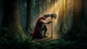 Thor In The Enchanted Forest Wallpaper