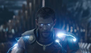 Thor Ready For The Oncoming Fight Wallpaper