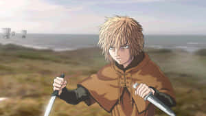 Thorfinn Readyfor Battle Wallpaper