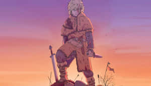 Thorfinn Sunset Warrior Wallpaper