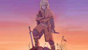 Thorfinn Viking Warrior Sunset Wallpaper