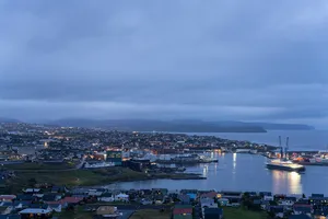 Thorshavn Under Dreamy Blue Sky Wallpaper
